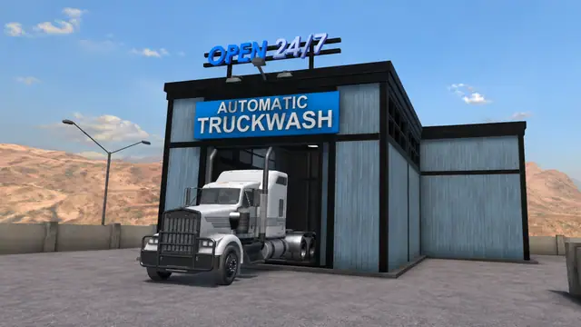 Automatic truck wash