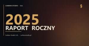 Carbon Studio S.A. – Raport Roczny 2025 (okładka)